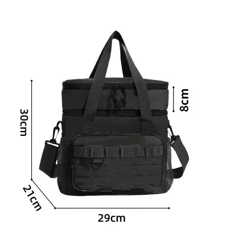 High-Capacity Tactical Thermal Double-Layer Insulated Cooler Bag Backpack