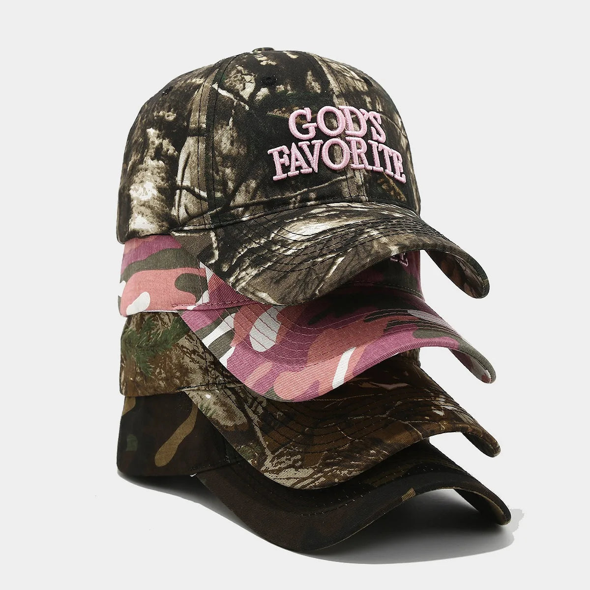 Rugged Vintage unisex American Retro Camouflage Embroidery Baseball Cap