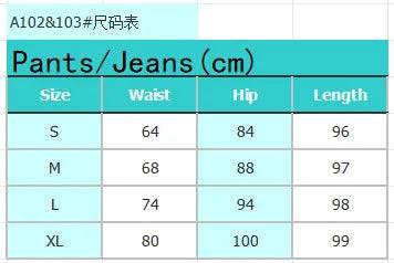 High Waist Embroidered Skinny Jeans | Stretch Denim Pencil Pants Women Chart