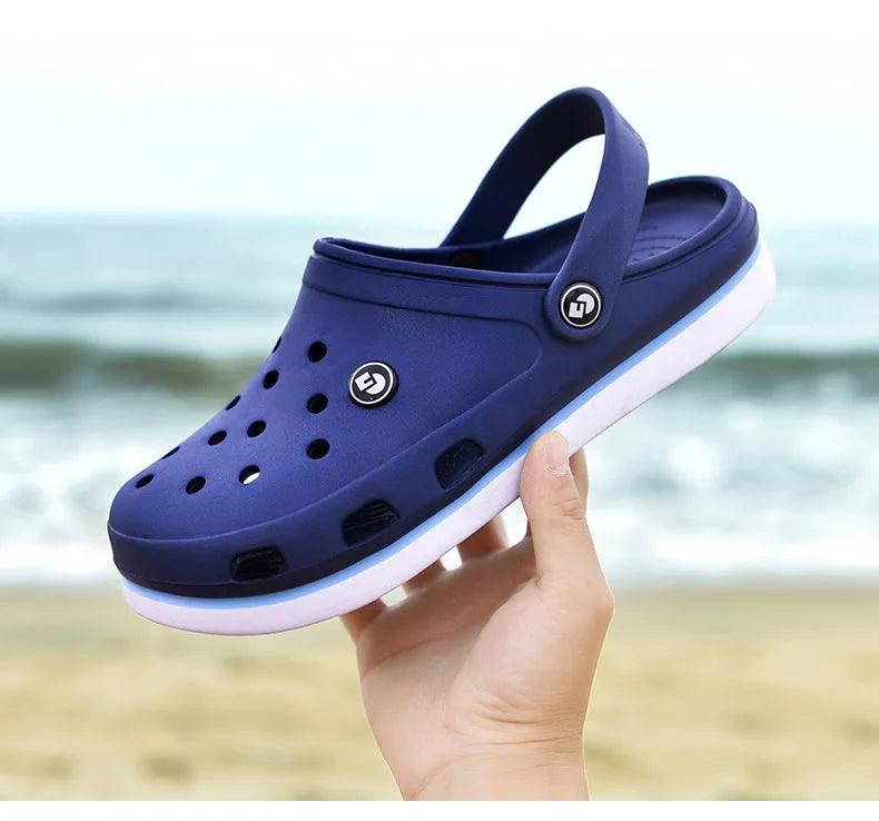 Men's Soft Bottom Beach Sandals: Comfortable and Breathable Footwear Clogs - JVMCL