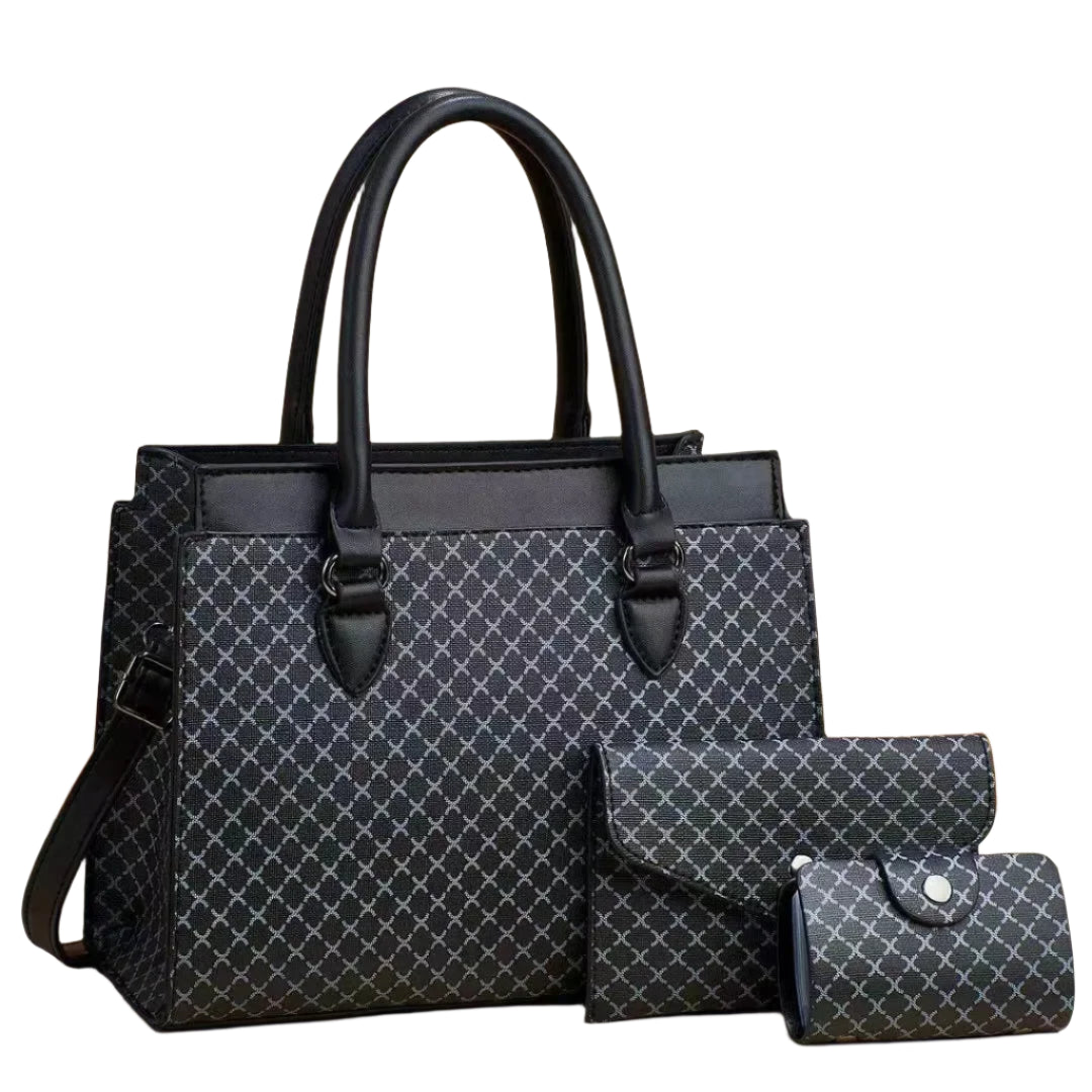 Color Block Retro Crossbody Tote – Women’s Large Capacity Handbag
