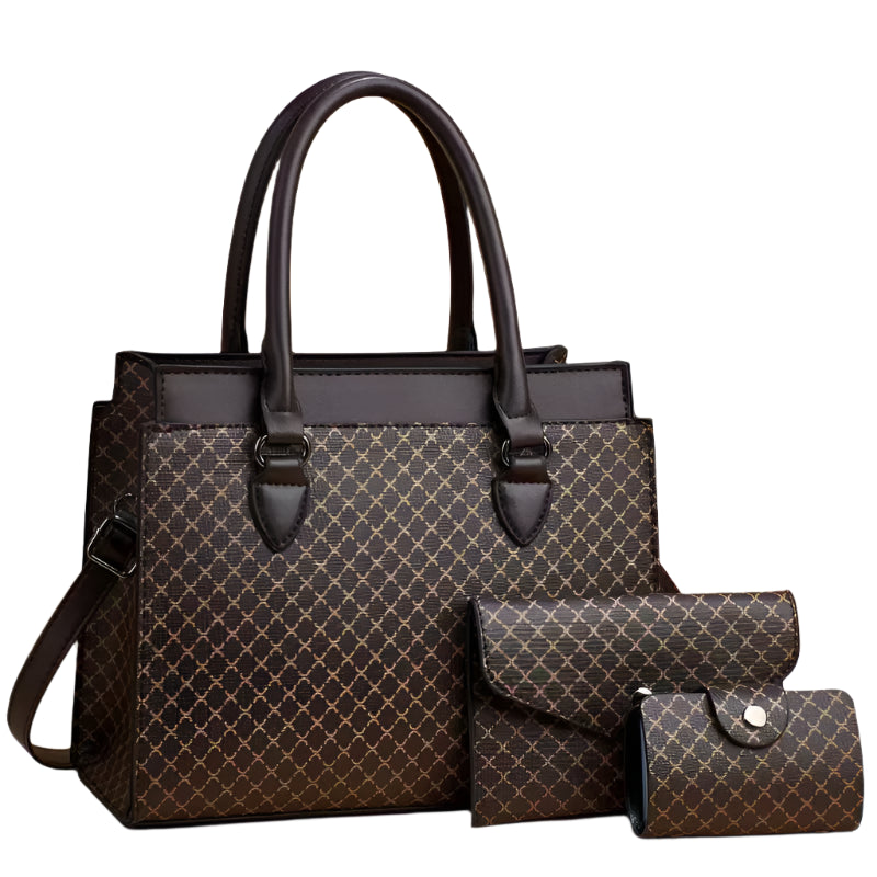 Color Block Retro Crossbody Tote – Women’s Large Capacity Handbag