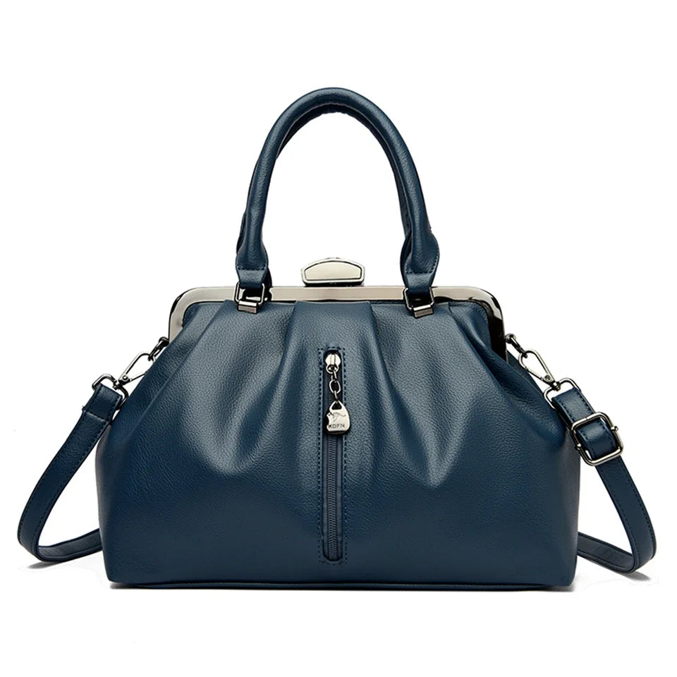 Women's Casual Tote Bag: Designer PU Leather Shoulder Crossbody