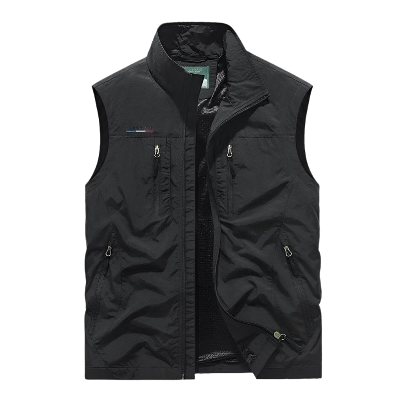 Men’s Multi-Pocket Fishing Vest – Breathable, Sleeveless, Outdoor Gear
