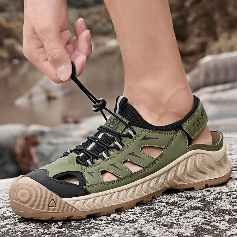 Men's Non-slip Outdoor Sandals - Breathable Beach & Wading Shoes