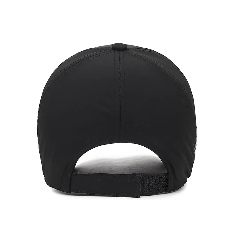 Men’s Adjustable Sports Baseball Cap – Breathable  Reflective Trim Sun Hat