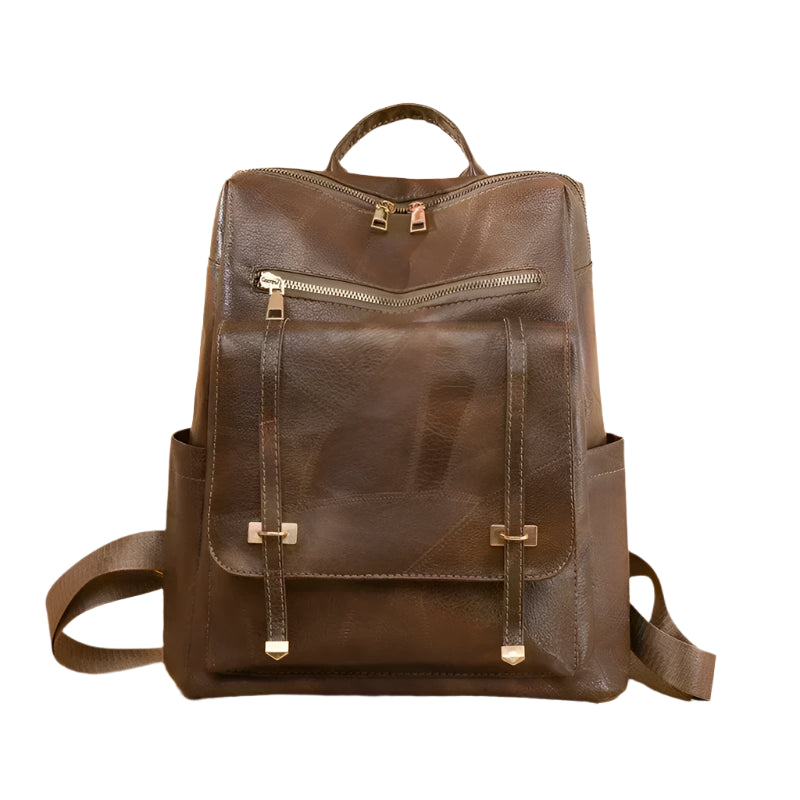 Vintage Leather Women’s Backpack – Fashionable Daily Commute & Travel Daypack