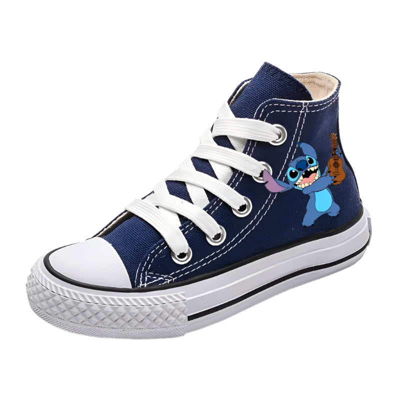 Unisex Kids Canvas Sneakers – Girl Kids Boys Fun Cartoon Print Sport Shoes - JVMCL