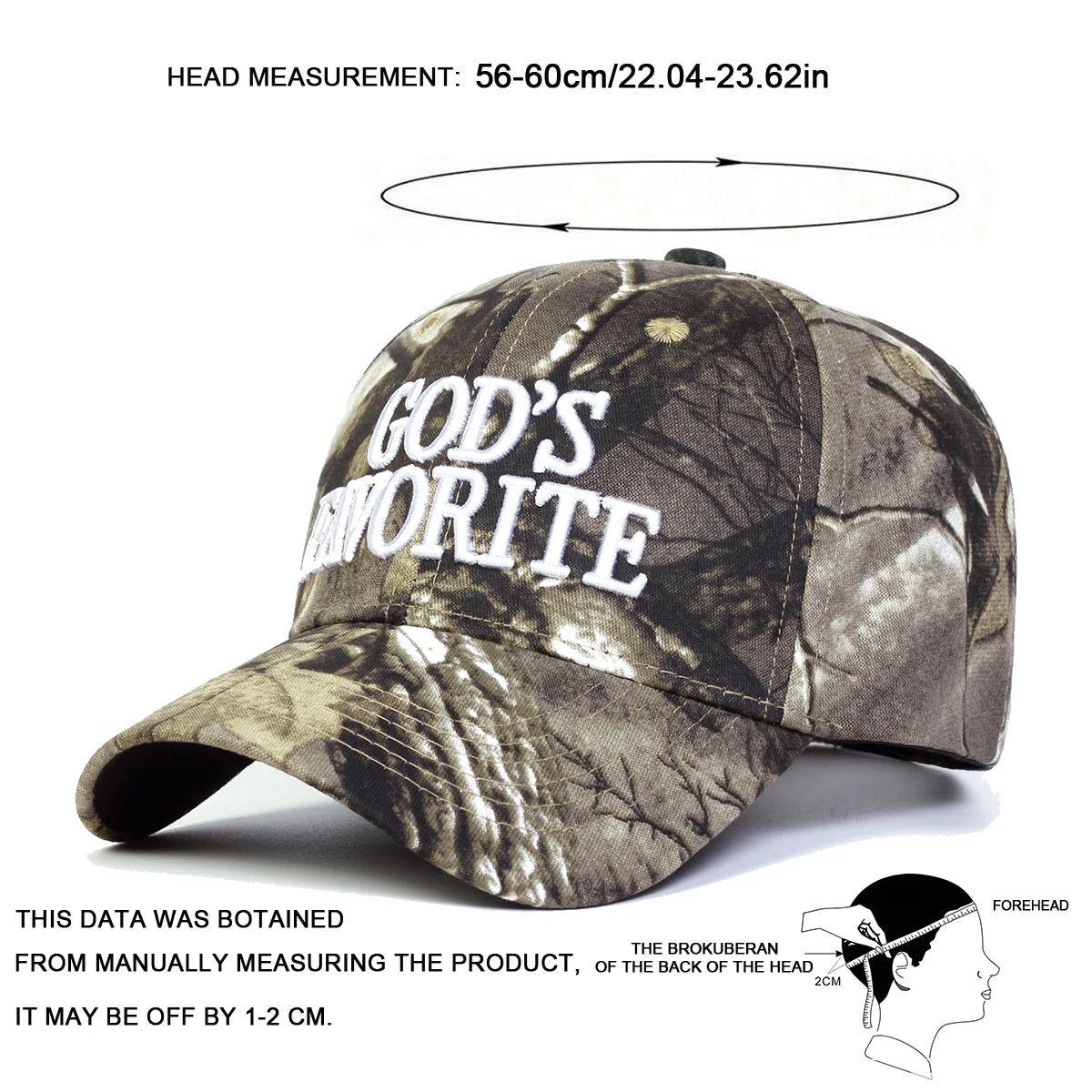 Unisex “GOD'S FAVORITE” Embroidered Baseball Cap – Adjustable Casual Hat