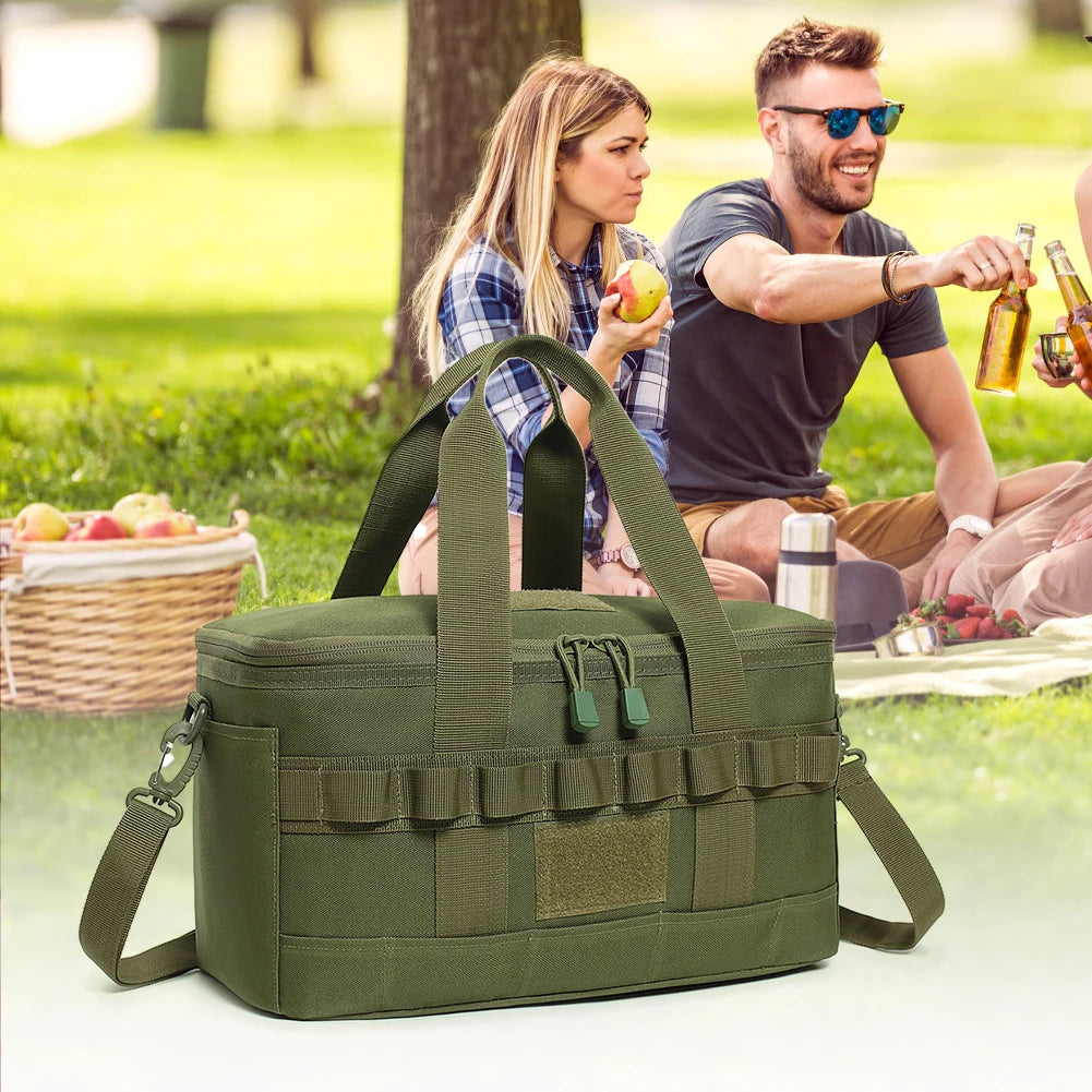 Outdoor Heavy Duty Large Capacity Thermal Cooler for Camping Lunch Bag