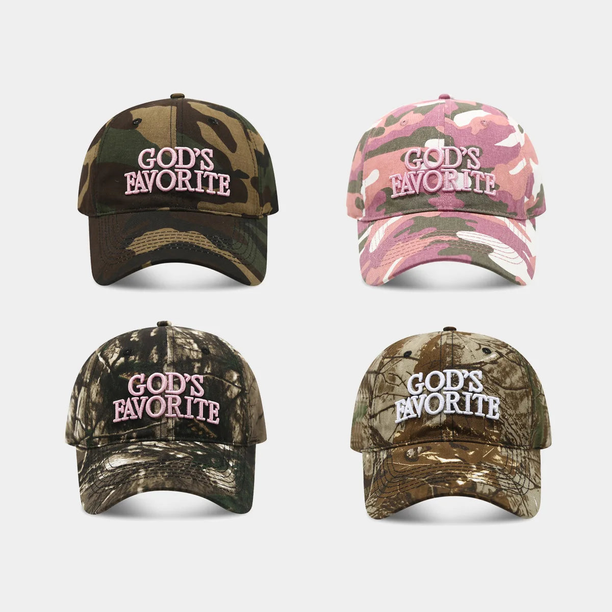 Rugged Vintage unisex American Retro Camouflage Embroidery Baseball Cap