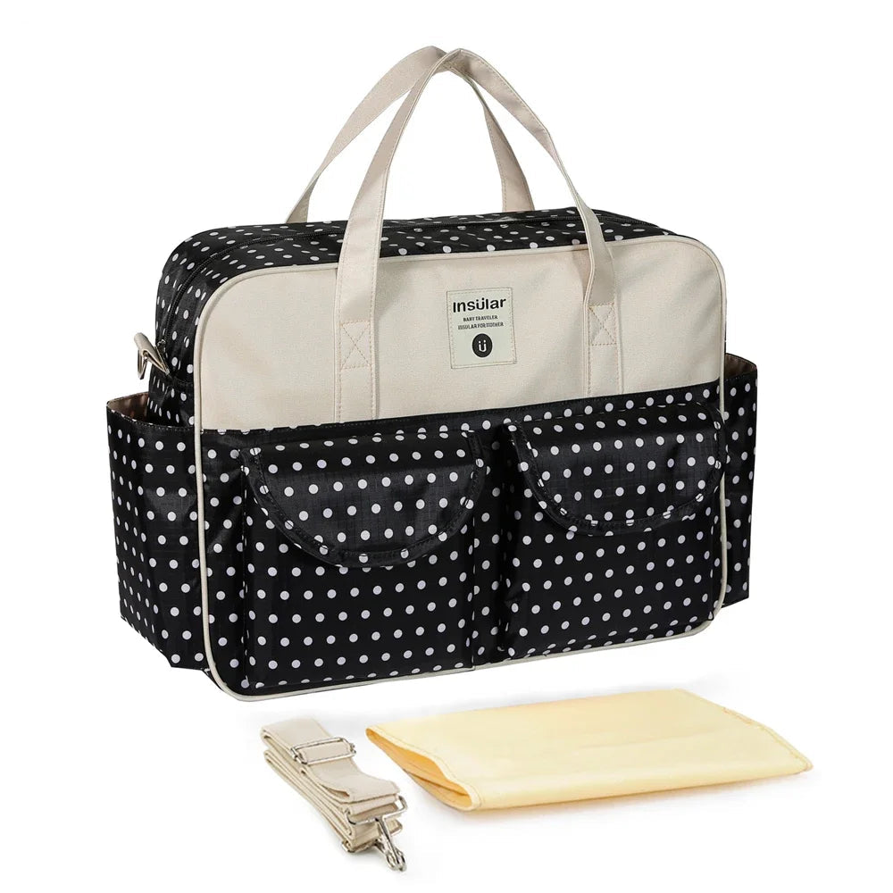 Insular Baby Diaper Bag: Fashion Nappy Stroller & Organizer Tote