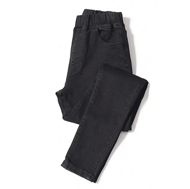 Plus Size Stretch Skinny Jeans | High Waist Tummy Control Denim
