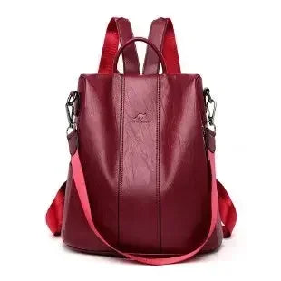 Vintage Leather Women’s Backpack – Fashionable Daily Commute & Travel Daypack
