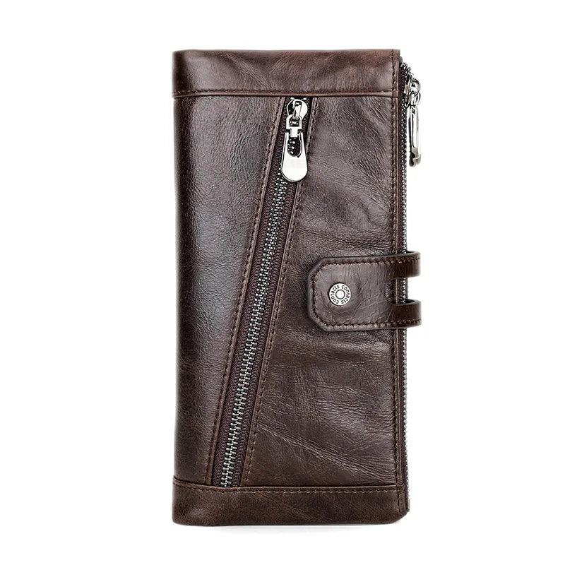 Women’s Genuine Leather RFID Blocking Large Capacity Clutch Purse