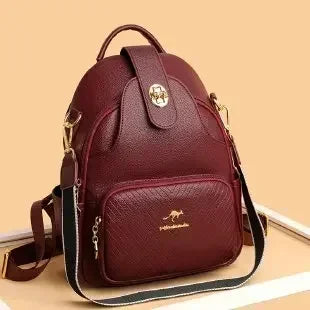 Vintage Leather Women’s Backpack – Fashionable Daily Commute & Travel Daypack