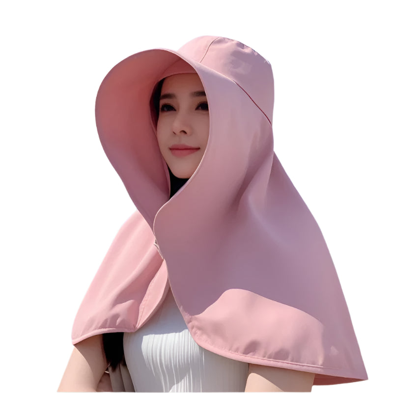 Women's Sun Protection Hat: Large Brim UV Face & Neck Cover