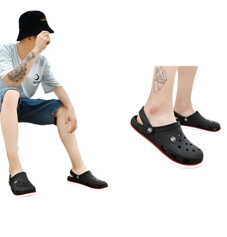 Men's Soft Bottom Beach Sandals: Comfortable and Breathable Footwear Clogs - JVMCL