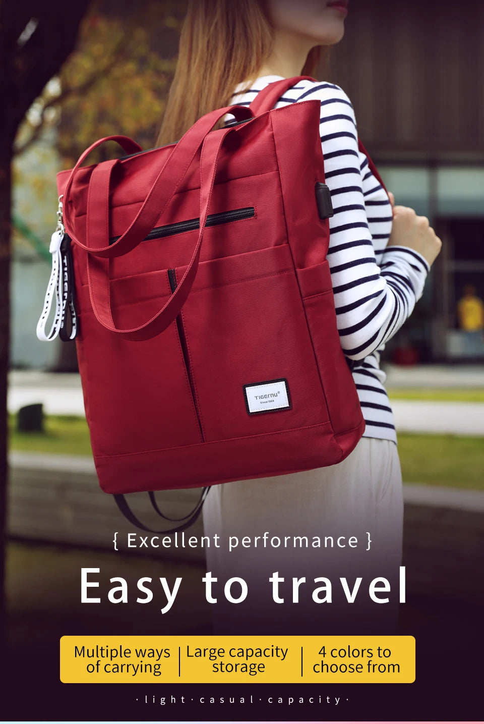Tigernu Tote Backpack: New Multiway Laptop Bag for Women/Girls