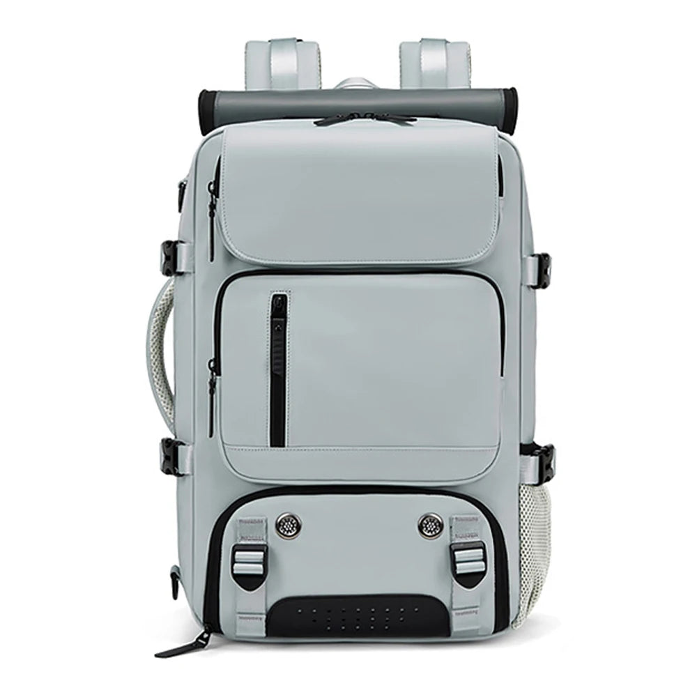 Large Travel Backpack: USB Charging, Waterproof, Shoe Compartment