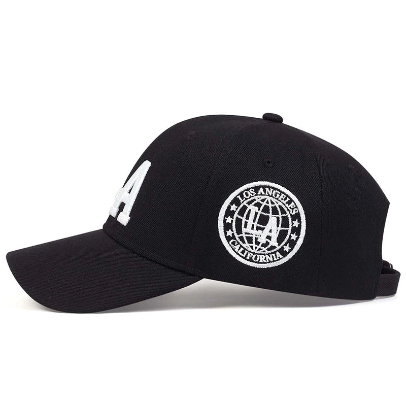 Unisex LA Embroidery Snapback Cap – Adjustable  Stylish Streetwear Hat