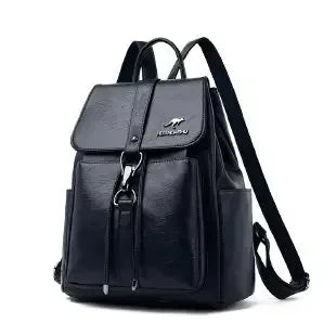 Vintage Leather Women’s Backpack – Fashionable Daily Commute & Travel Daypack