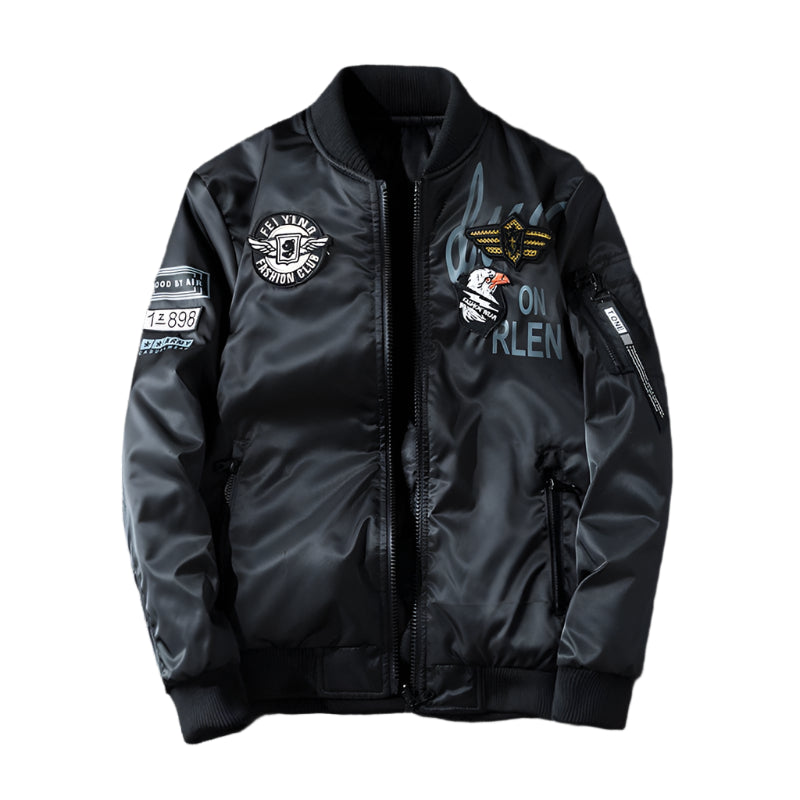 Men's MA-1 Pilot Jacket: Double Sided, Thickened Autumn/Winter Coat