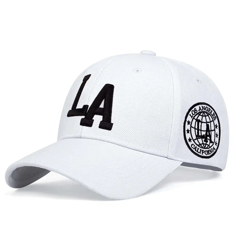 Unisex LA Embroidery Snapback Cap – Adjustable  Stylish Streetwear Hat