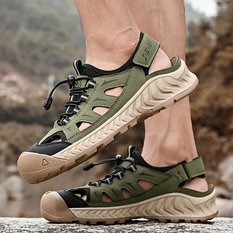 Men's Non-slip Outdoor Sandals - Breathable Beach & Wading Shoes