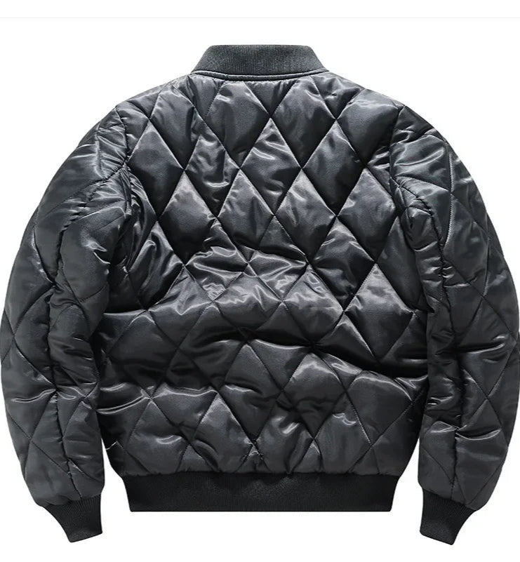Men's Trendy MA-1 Jacket: Embroidered Casual Flight Style