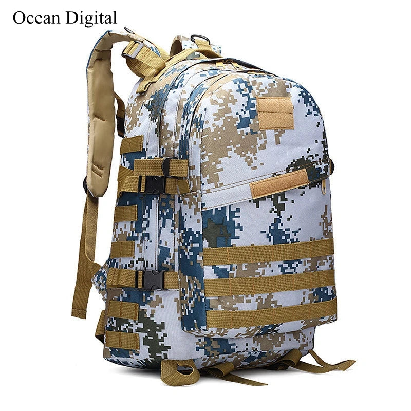 Tactical 3D Backpack: 25L Molle System for Trekking & Camping