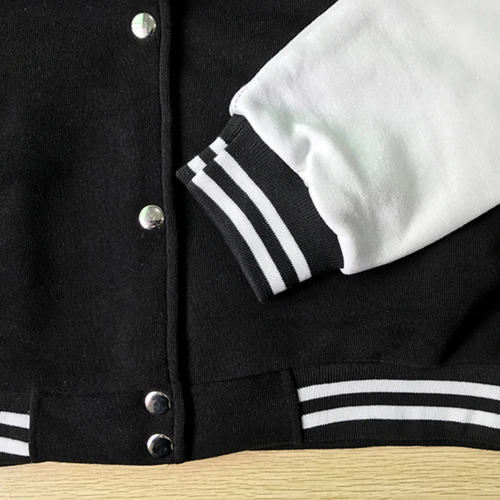 Men's Loose Oversized Fleece Baseball Jacket: Street Style Warmth