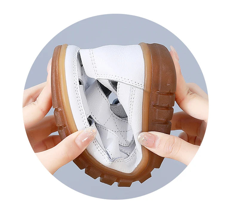 Women's Breathable Leather Sandals: Non-Slip Casual Roman Style