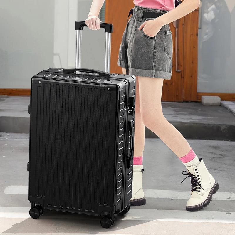 Unisex Fashion Spinner Rolling Luggage – Stylish & Durable Travel Suitcase