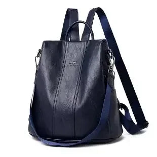 Vintage Leather Women’s Backpack – Fashionable Daily Commute & Travel Daypack