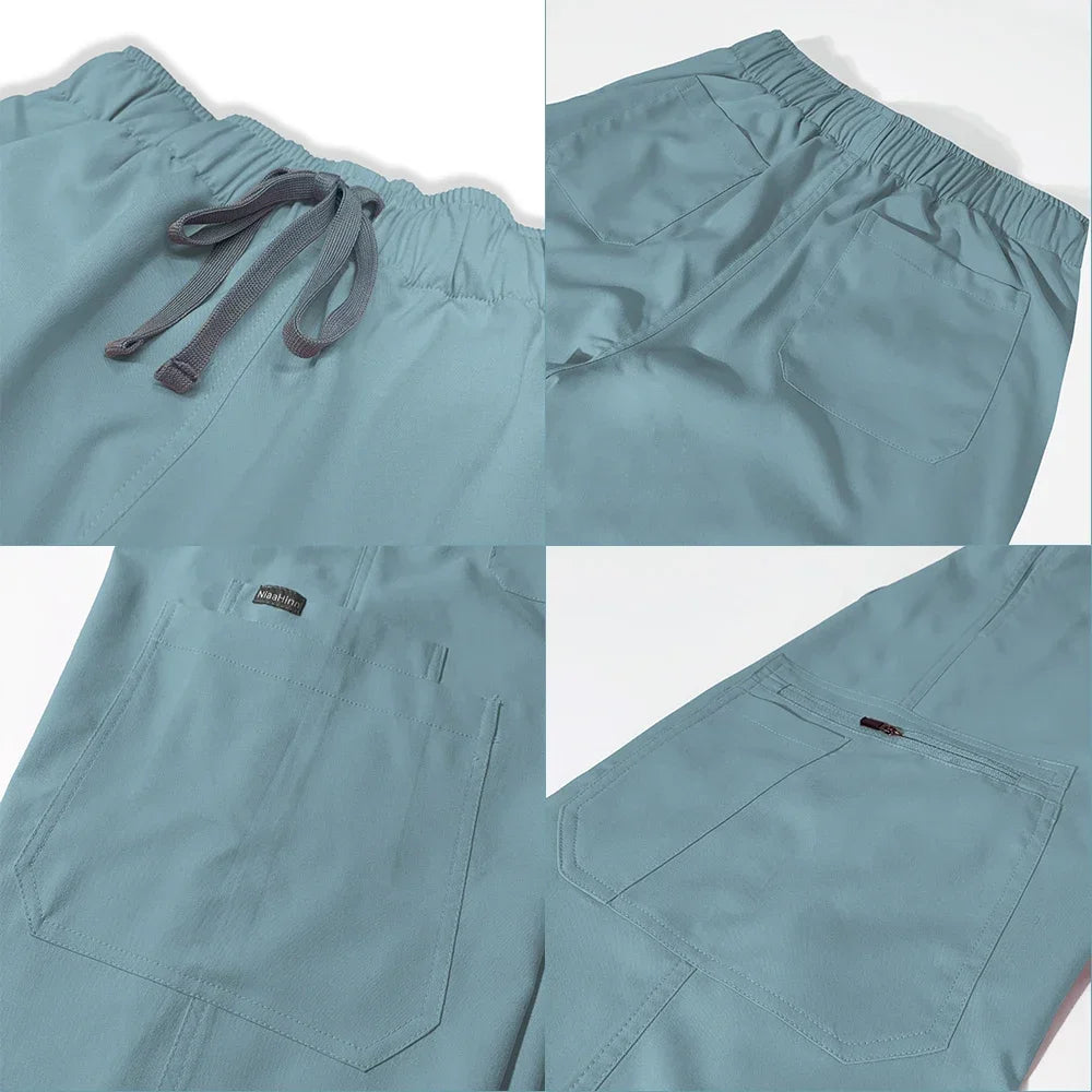 Stylish & Comfortable: Long Sleeve Fashion Medical Scrub Set for All-Day Comfort