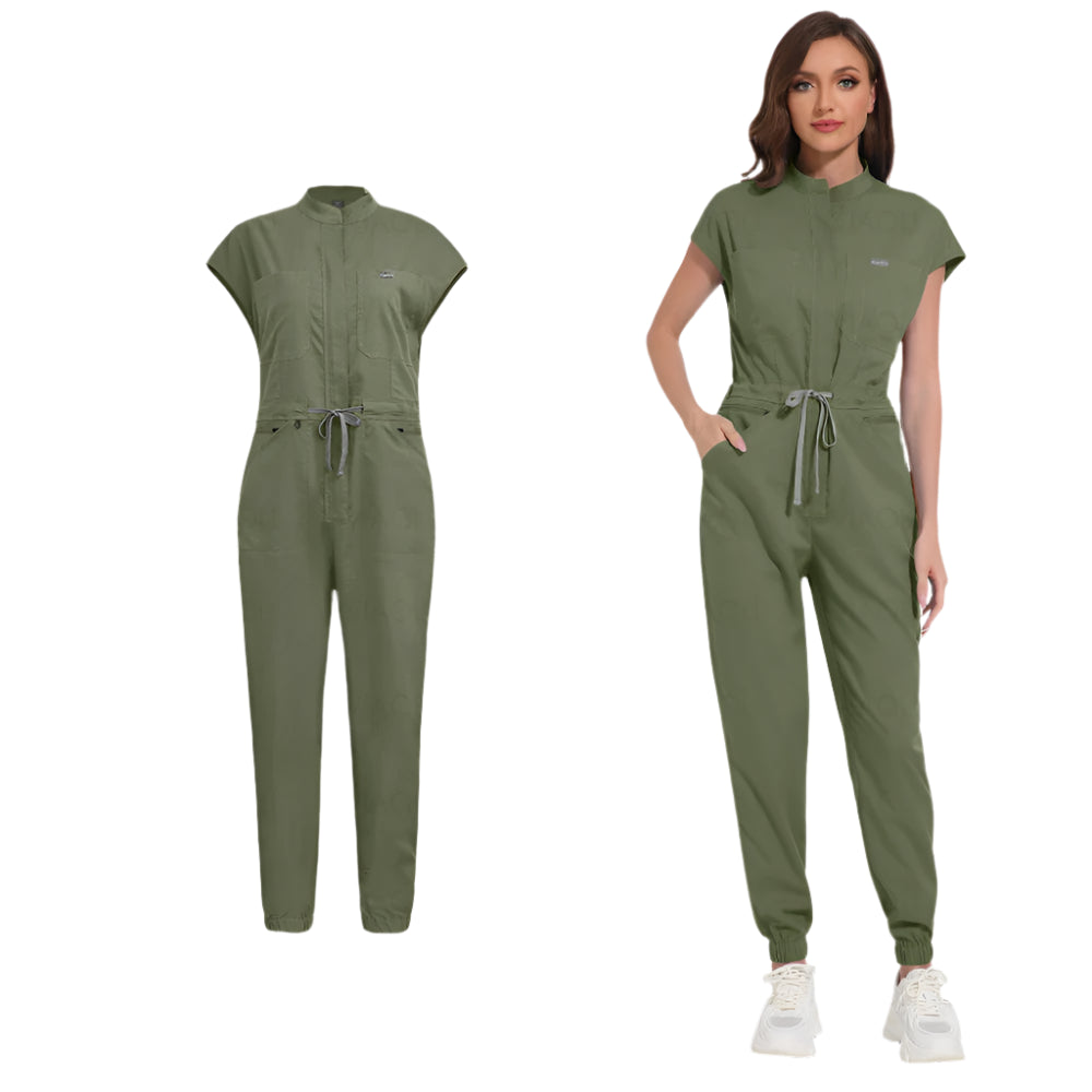 Unisex Medical Jumpsuit Uniform - Scrubs Overalls for Clinic & Spa