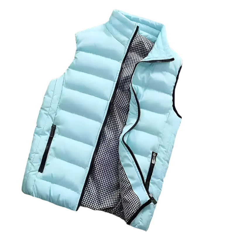 Men's High-End Cotton Vest Jacket – Thick Sleeveless Winter Waistcoat