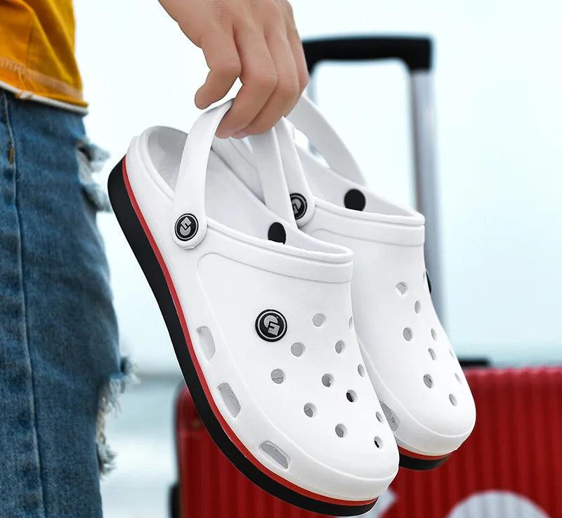 Men's Soft Bottom Beach Sandals: Comfortable and Breathable Footwear Clogs - JVMCL
