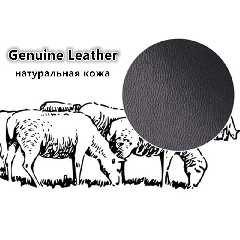 Genuine Leather Sheepskin Baseball Cap for Men & Women – Adjustable Fit