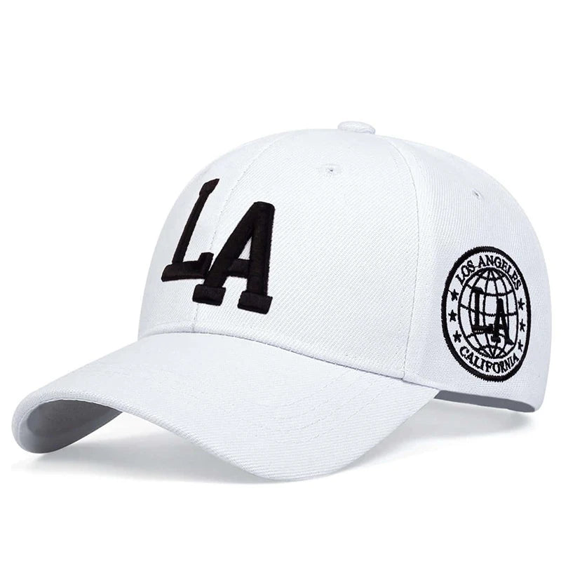 Unisex LA Embroidery Snapback Cap – Adjustable  Stylish Streetwear Hat