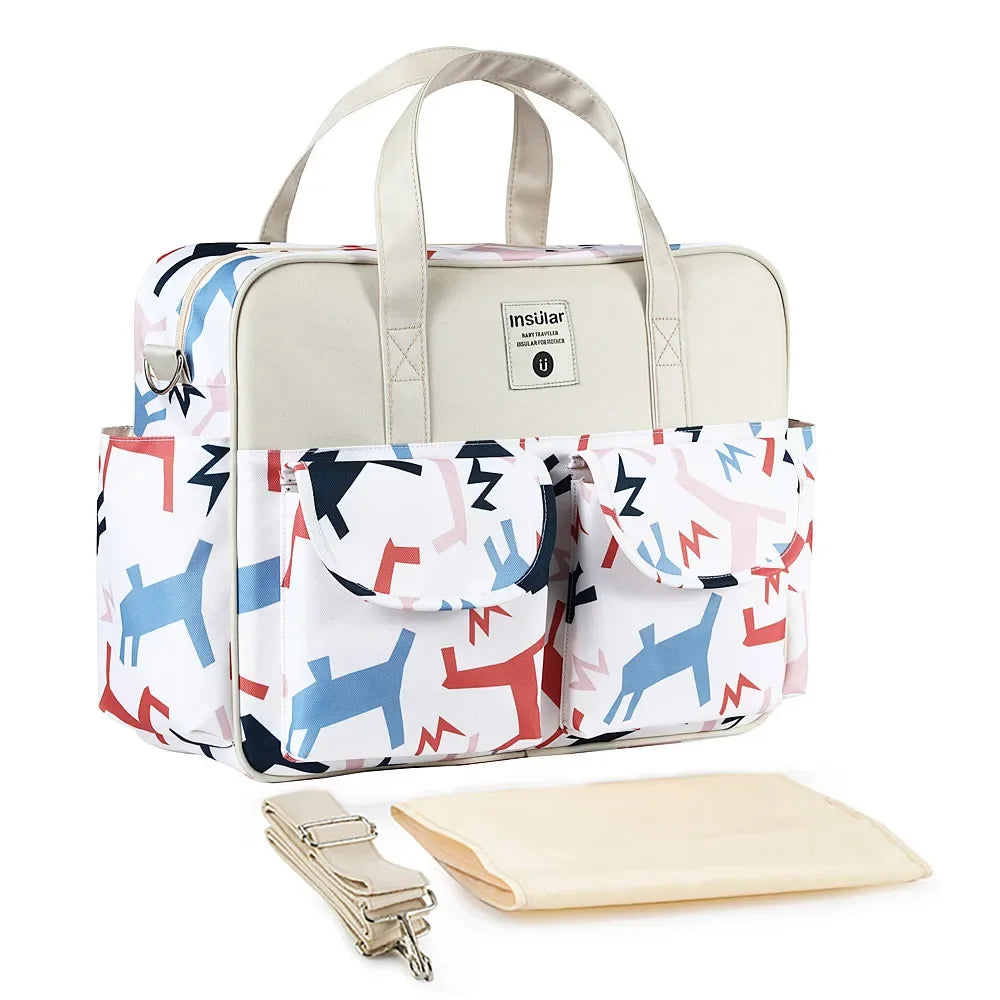 Insular Baby Diaper Bag: Fashion Nappy Stroller & Organizer Tote