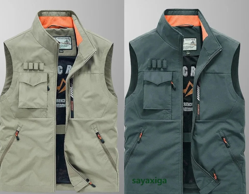 Men's Tactical Fishing Vest – Multi-Pocket Quick Dry Outdoor Waistcoat