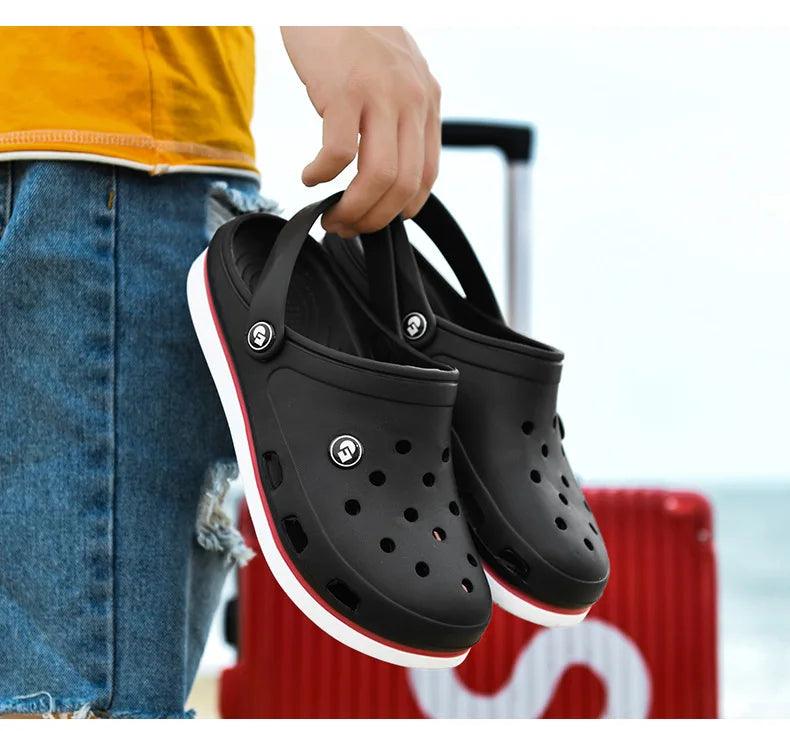Men's Soft Bottom Beach Sandals: Comfortable and Breathable Footwear Clogs - JVMCL