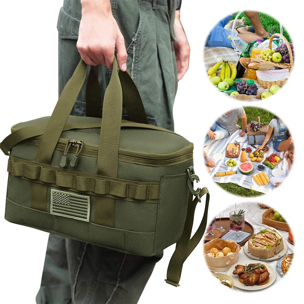 Outdoor Heavy Duty Large Capacity Thermal Cooler for Camping Lunch Bag