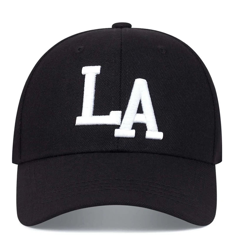 Unisex LA Embroidery Snapback Cap – Adjustable  Stylish Streetwear Hat