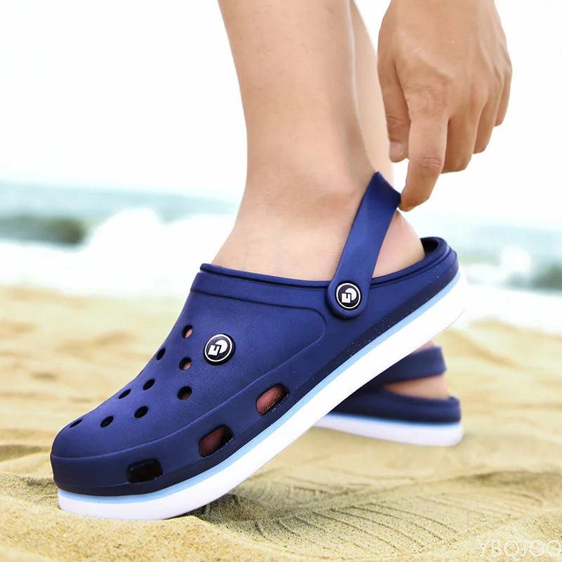 Men's Soft Bottom Beach Sandals: Comfortable and Breathable Footwear Clogs - JVMCL