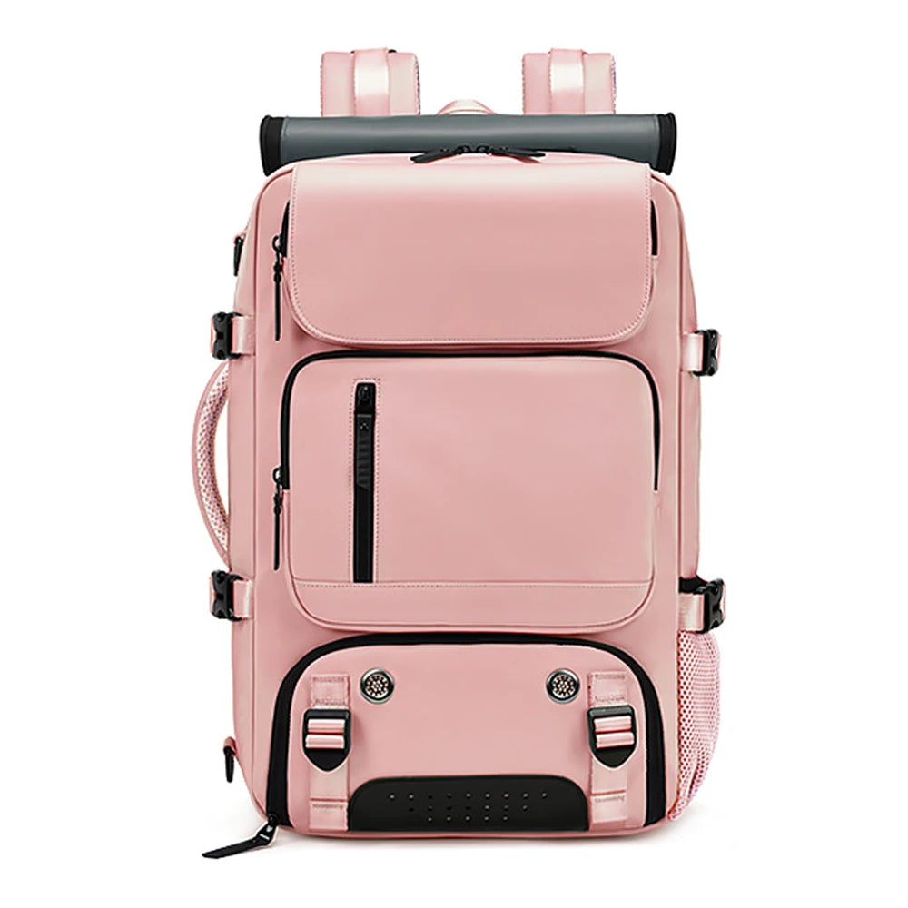 Large Travel Backpack: USB Charging, Waterproof, Shoe Compartment