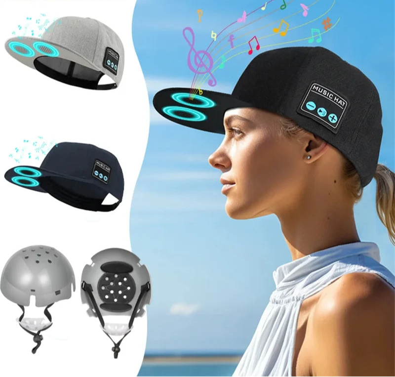 Bluetooth Baseball Cap with ABS Speaker & Mic – CE Smart Music Helmet Hat