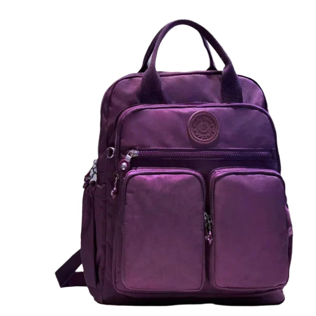 Versatile & Stylish – Waterproof Nylon Multi-Pocket Laptop Backpack for Women